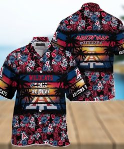 Arizona Wildcats NCAA Flower Button Up Hawaiian Shirt 3D Shirt, Arizona  Wildcats Father's Day Gifts - T-shirts Low Price