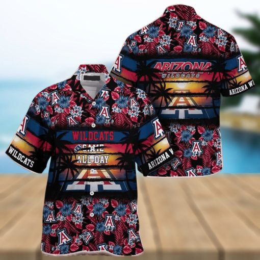 Floral Aloha NCAA Arizona Wildcats Hawaiian Shirt Came All Day