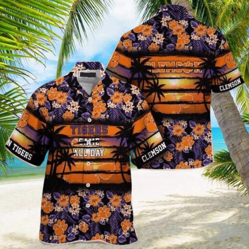 Floral Aloha NCAA Clemson Tigers Hawaiian Shirt Came All Day