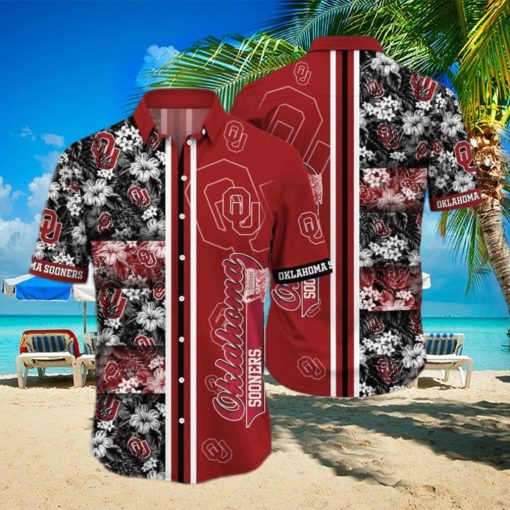 Floral Aloha NCAA Oklahoma Sooners Hawaiian Shirt Beach Gift For Friend