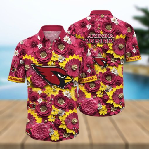 Floral Aloha NFL Arizona Cardinals Hawaiian Shirt Gift For Beach Vacation