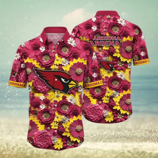 Floral Aloha NFL Arizona Cardinals Hawaiian Shirt Gift For Beach Vacation