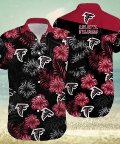 Black Aloha NFL Atlanta Falcons Hawaiian Shirt Trendy Summer Gift - Limotees