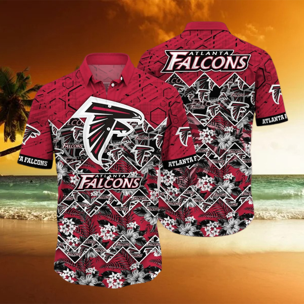 Atlanta Falcons NFL Flower Funny Summer Beach Pattern Aloha Hawaiian Shirt