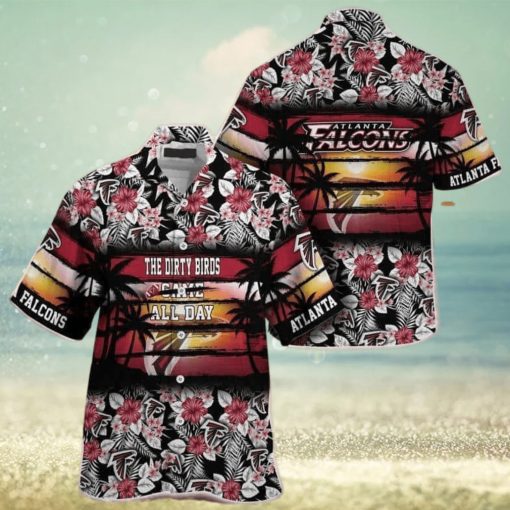 Floral Aloha NFL Atlanta Falcons Hawaiian Shirt The Dirty Birds Came All Day