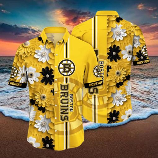 Floral Aloha NHL Boston Bruins Hawaiian Shirt Gift For Beach Vacation
