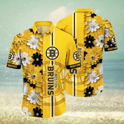 Floral Aloha NHL Boston Bruins Hawaiian Shirt Gift For Beach Vacation