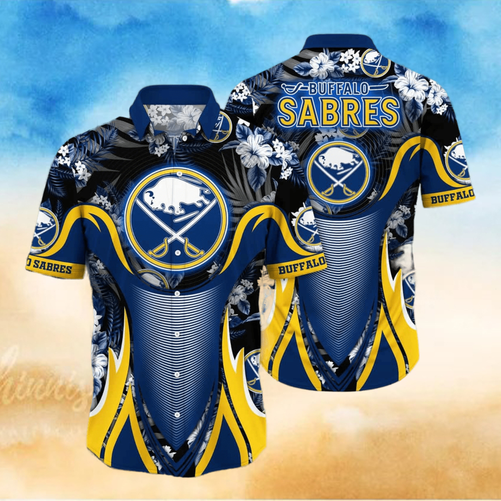 Buffalo Sabres NHL Floral All Over Printed Classic Hawaiian Shirt - Limotees