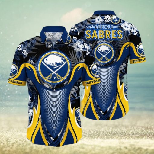 Floral Aloha NHL Buffalo Sabres Hawaiian Shirt Gift For Hockey Players