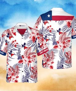 Floral Bluebonnet Dont Mess with Texas Hawaiian Shirt