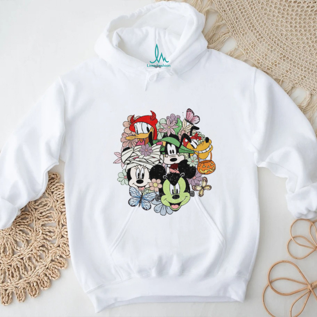 Floral Disney Halloween Gift For Fan T Shirt Floral Disney Halloween Gift For Fan T Shirt