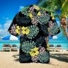 3D Beautiful Butterfly Blue Leaf Aloha Summer Beach Hawaiian Shirt