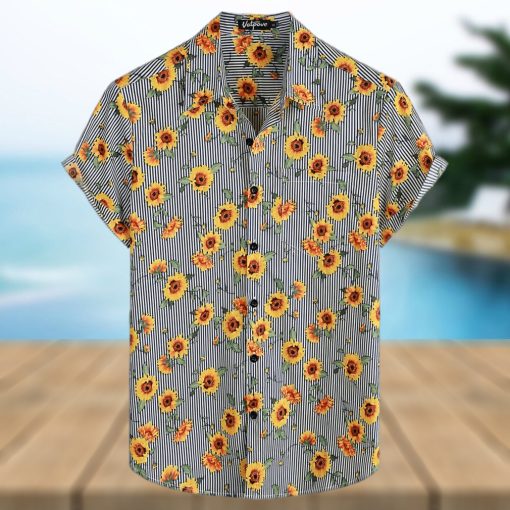 Floral Hawaiian Shirt Casual Button Down Short Sleeve Aloha Beach Shirts