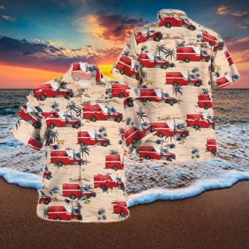 Florida Charlotte County Fire and EMS  Beach Gift Aloha Hawaiian Shirt WeYZwfciL