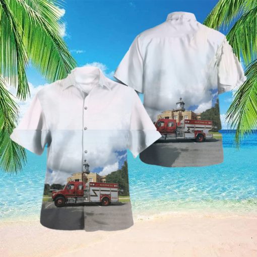 Florida Inverness Fire Department Summer Aloha hawaiian shirt