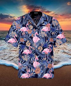 Flower Pink Flamingo Summer Hawaiian Shirt