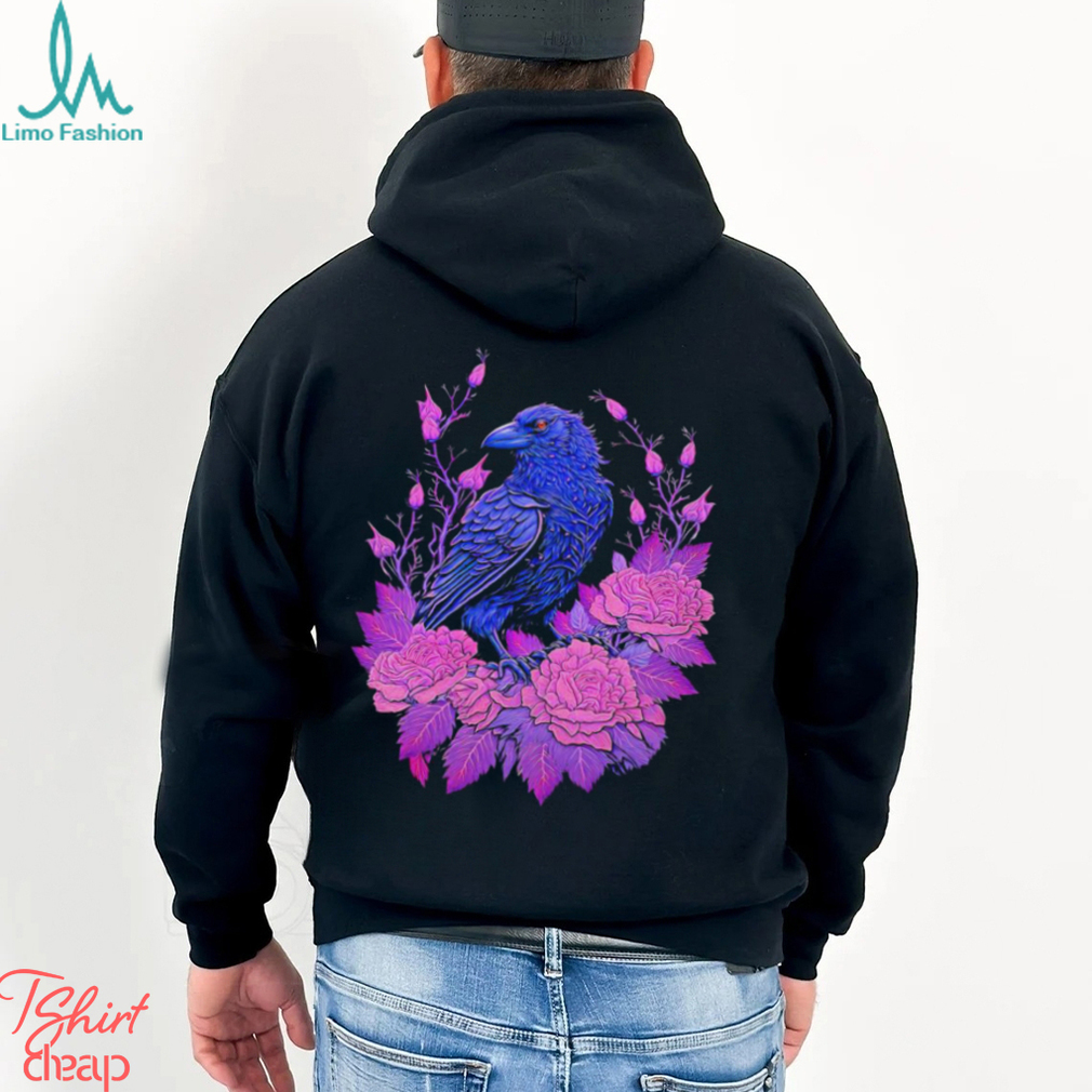 Flowers and Raven art shirt Flowers and Raven art shirt