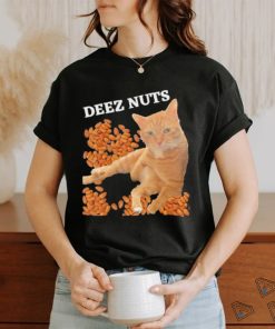 Funny Cat Deez Nuts Joke Shirt