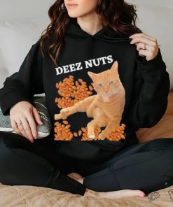 Funny Cat Deez Nuts Joke Shirt