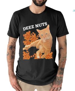 Funny Cat Deez Nuts Joke Shirt