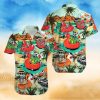 Goth Skull Leaves Skull Shirts For Men Skull Tropical Hawaiian Shirt