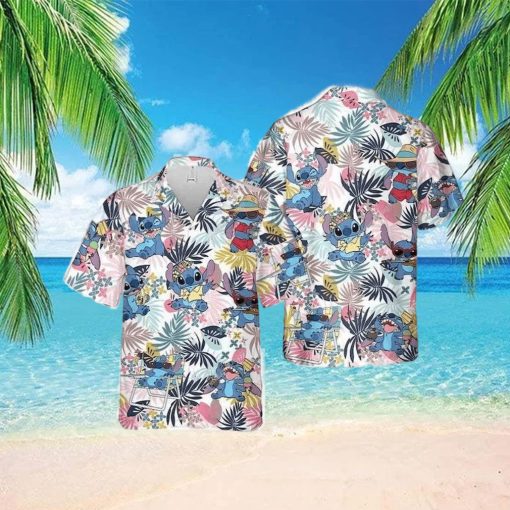 Funny Disney Stitch Funny Hawaiian Shirt Summer Beach Gift