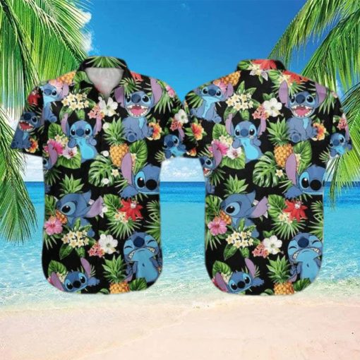 Funny Disney Stitch Funny Hawaiian Shirt Tropical Pattern Gift For Beach Lovers