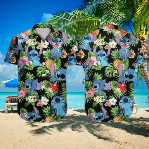 Funny Disney Stitch Funny Hawaiian Shirt Tropical Pattern Gift For Beach Lovers