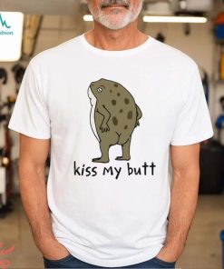 Funny Frog kiss my butt art shirt