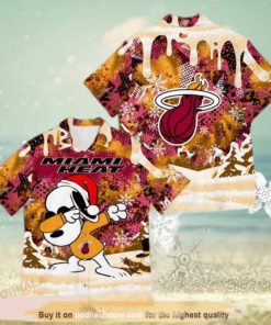 Funny Snoopy Miami Heat Funny Hawaiian Shirt For Basketball Lovers