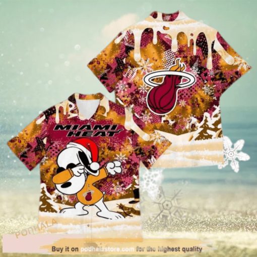 Funny Snoopy Miami Heat Funny Hawaiian Shirt For Basketball Lovers