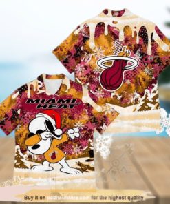 Funny Snoopy Miami Heat Funny Hawaiian Shirt For Basketball Lovers