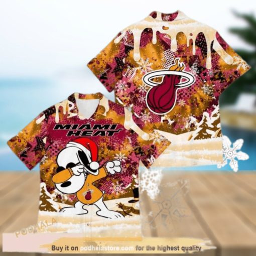 Funny Snoopy Miami Heat Funny Hawaiian Shirt For Basketball Lovers