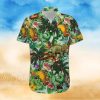 Blue Leaves And Bananas Gun Tropical Hawaiian Shirts