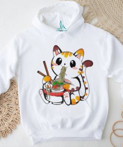 Furia Hiswattson Cat Eating Ramen shirt