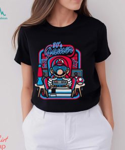 Gamer Mario 80’s gamer room retro shirt
