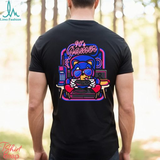 Gamer Sonic 90’s gamer room retro shirt
