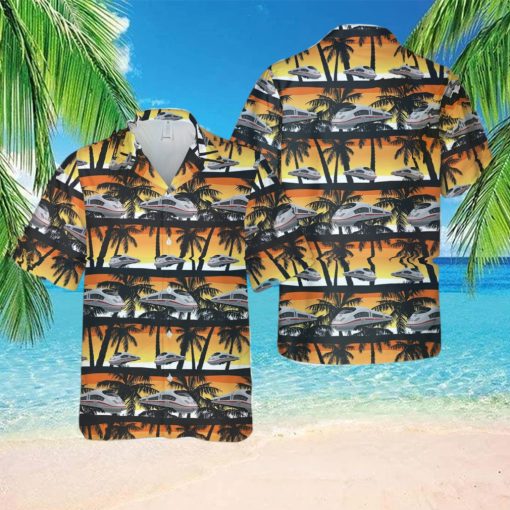 German Deutsche Bahn ICE Summer Aloha hawaiian shirt