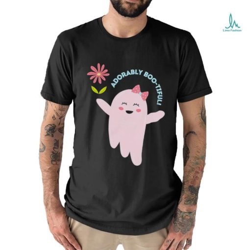 Ghost with flower adorably boo tiful art shirt