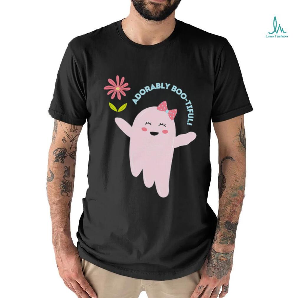 Ghost with flower adorably boo tiful art shirt Ghost with flower adorably boo tiful art shirt