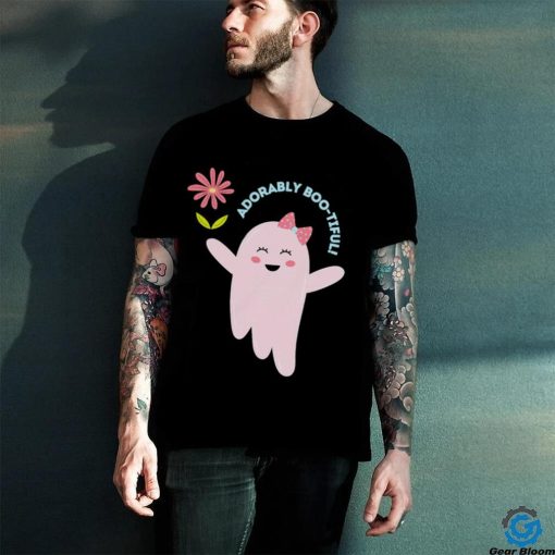Ghost with flower adorably boo tiful art shirt