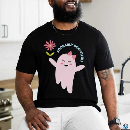 Ghost with flower adorably boo tiful art shirt