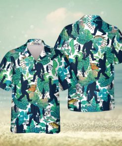 Go Fishing Bigfoot Tropical Hawaiian Shirts