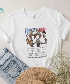 Grateful Dead Peanuts Thank You For The Memories Signatures Shirt
