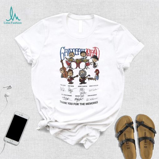 Grateful Dead Peanuts Thank You For The Memories Signatures Shirt