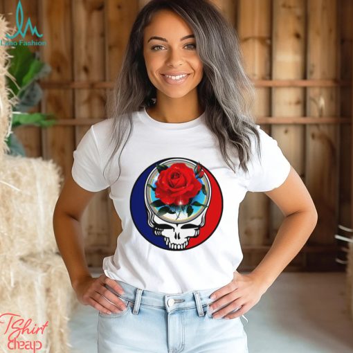 Grateful Dead skull with Rose 2023 logo shirt