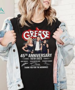 Grease 45th Anniversary 1978 2023 thank You for the memories signatures shirt