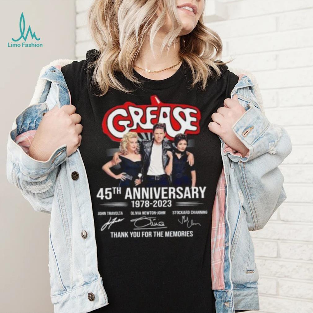 Grease 45th Anniversary 1978 2023 thank You for the memories signatures shirt Grease 45th Anniversary 1978 2023 thank You for the memories signatures shirt