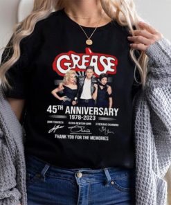 Grease 45th Anniversary 1978 2023 thank You for the memories signatures shirt