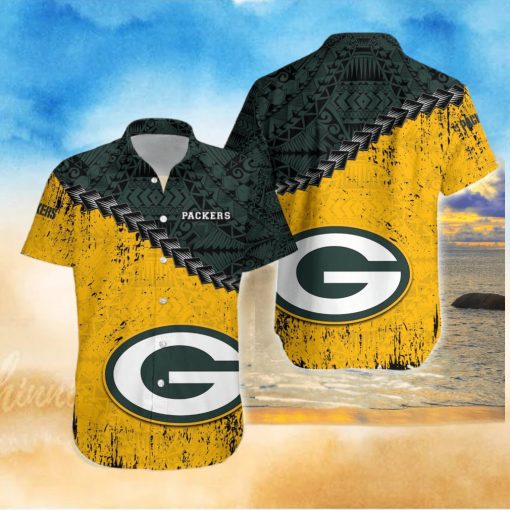 Green Bay Packers NFL Polynesian Tattoo Hawaiian Shirt T35jkBW5T